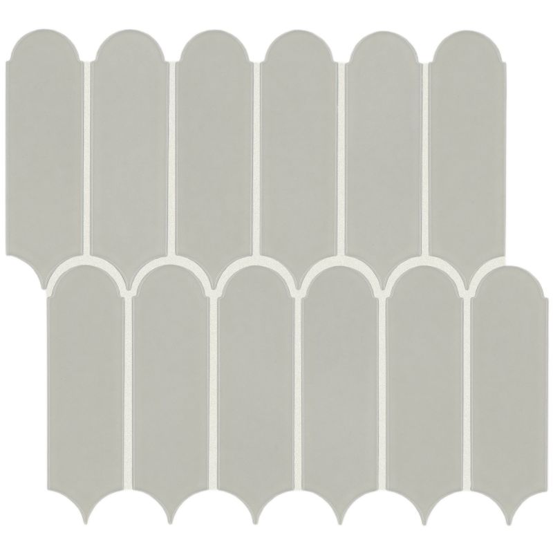Shaw Floors Ceramic Solutions Inverse Aspect Elongated Fan Modern Grey