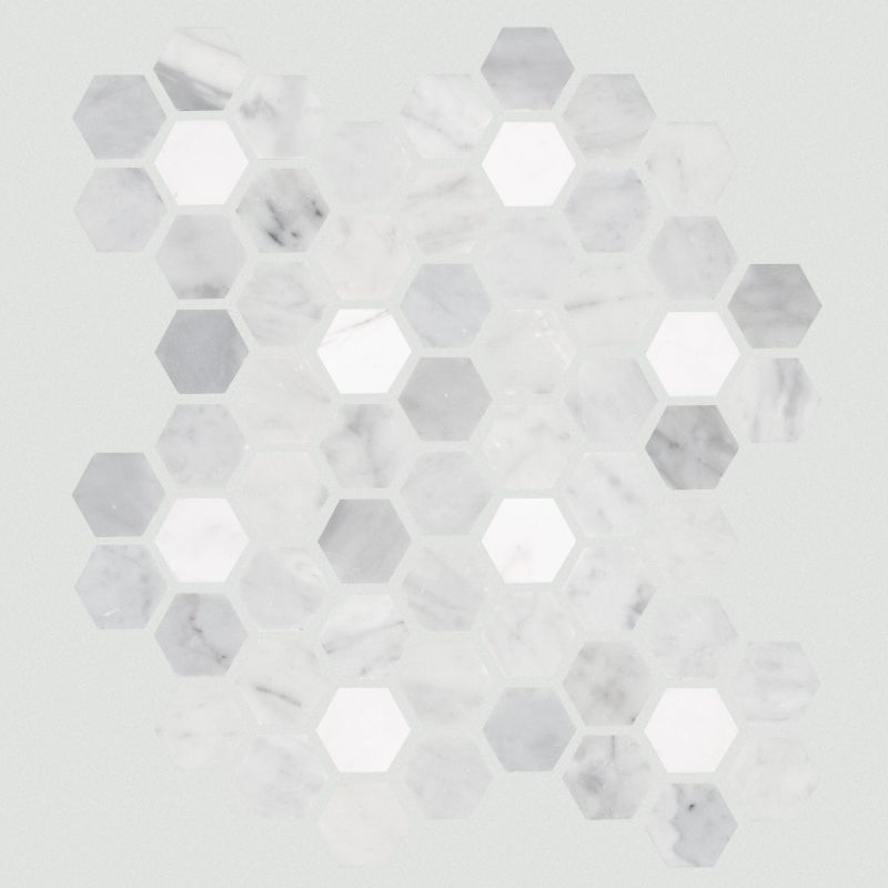 Shaw Floors Ceramic Solutions Noble Pursuit 1.4 Hex Carrara