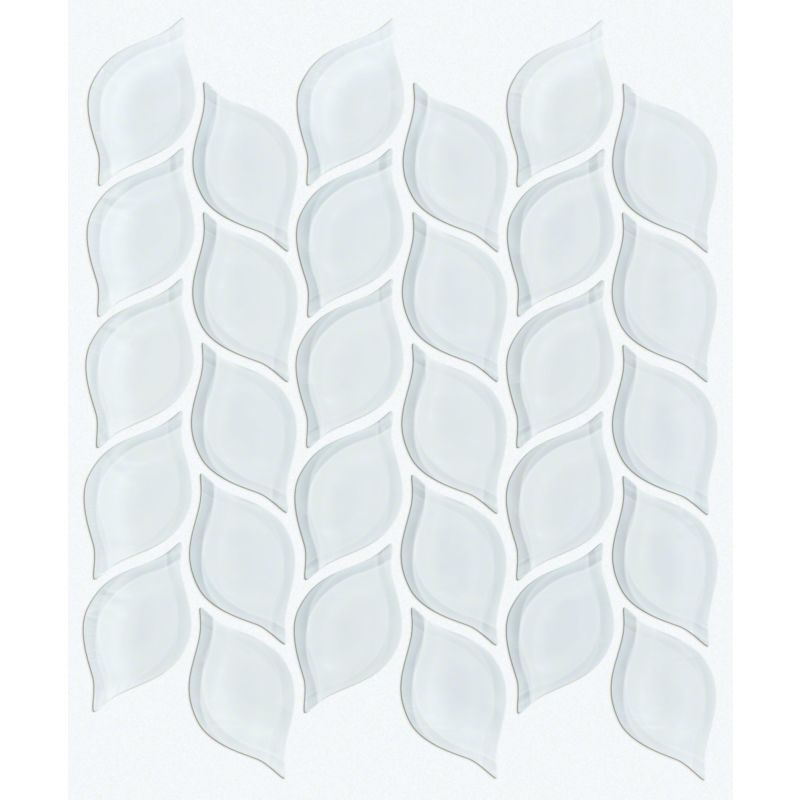 Shaw Floors Ceramic Solutions Cardinal Petal Glass Mosaic Ice