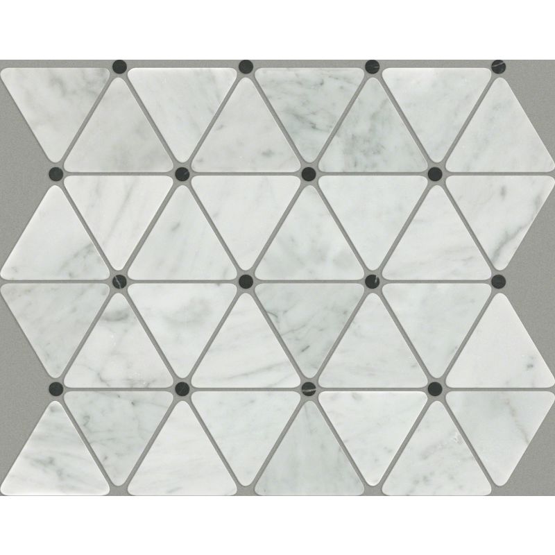Shaw Floors Ceramic Solutions Chateau Triangle W/Dot Bianco Carrara