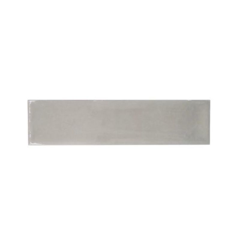 Emser Raku 3 In. X 12 In. Glossy Silver Ceramic Wall Tile With Hand Glazed Inverted Visual (6.29 Sq. Ft./case)