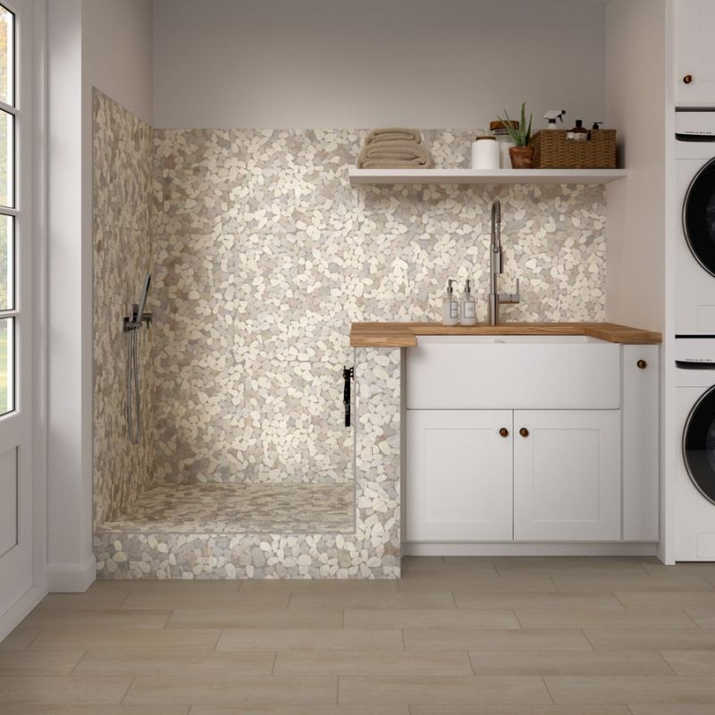 Emser Opuscar Pebble Light Mosaic 12 in. X 12 in.